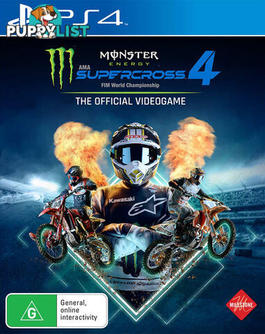 Monster Energy Supercross 4 (PS4) - Milestone S.r.l. - PS4 Software GTIN/EAN/UPC: 8057168501667