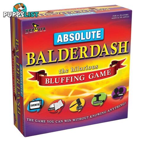 Absolute Balderdash Board Game - Ventura Games - Tabletop Board Game GTIN/EAN/UPC: 9313612001169