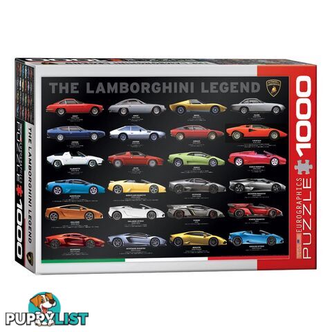 Lamborghini Legend Evolution 1000 Piece Jigsaw Puzzle - Eurographics Puzzles - Tabletop Jigsaw Puzzle GTIN/EAN/UPC: 628136608220