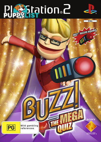 Buzz!: The Mega Quiz (Game Only) [Pre-Owned] (PS2) - Retro PS2 Software GTIN/EAN/UPC: 711719698784