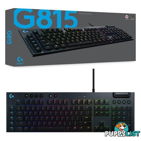 Logitech G815 Lightsync RGB GL Linear Mechanical Gaming Keyboard - Logitech - PC Accessory GTIN/EAN/UPC: 097855149084