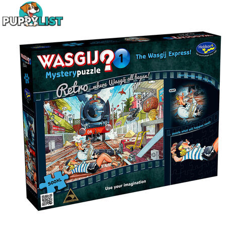 Wasgij Retro Mystery #1 The Wasgij Express 500 XL Piece Jigsaw Puzzle - Holdson - Tabletop Jigsaw Puzzle GTIN/EAN/UPC: 9414131772933