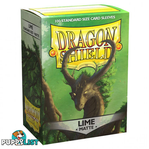 Dragon Shield Laima Matte Lime Sleeves 100 Pack - Arcane Tinmen Aps - Tabletop Trading Cards Accessory GTIN/EAN/UPC: 5706569110383