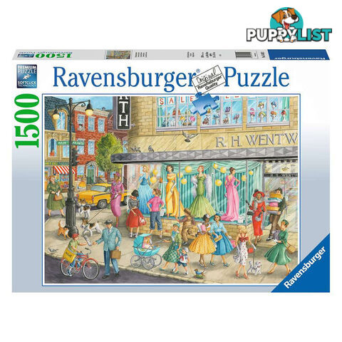 Ravensburger Sidewalk Fashion 1500 Piece Jigsaw Puzzle - Tabletop Jigsaw Puzzle GTIN/EAN/UPC: 4005556164592