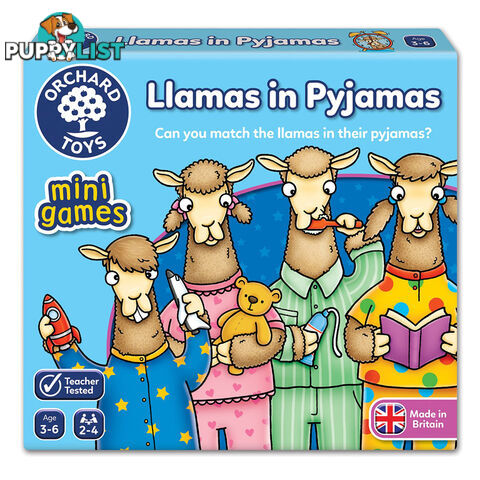 Llamas in Pyjamas Card Game - Orchard Toys - Toys Games & Puzzles GTIN/EAN/UPC: 5011863102515