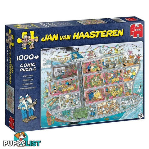 Jumbo Jan van Haasteren Cruise Ship 1000 Piece Jigsaw Puzzle - Jumbo - Tabletop Jigsaw Puzzle GTIN/EAN/UPC: 8710126200216