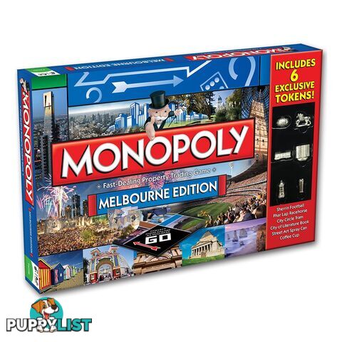 Monopoly: Melbourne Edition Board Game - Hasbro Gaming 50534710001094 - Tabletop Board Game GTIN/EAN/UPC: 5053410001094