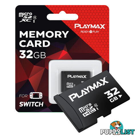 Playmax Gaming Memory Card 32GB for Nintendo Switch - Playmax - Switch Accessory GTIN/EAN/UPC: 9312590160714