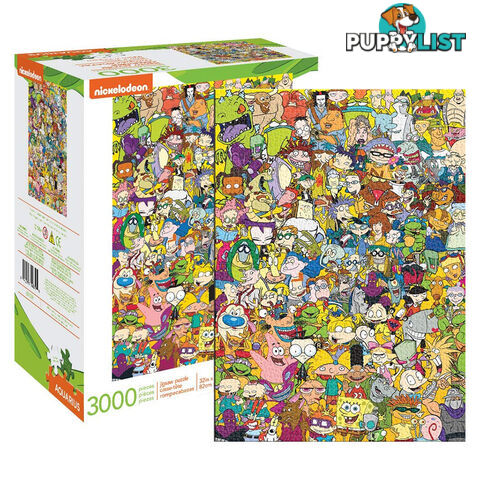 Aquarius Nickelodeon Cast 3000 Piece Jigsaw Puzzle - Aquarius - Tabletop Jigsaw Puzzle GTIN/EAN/UPC: 840391140790