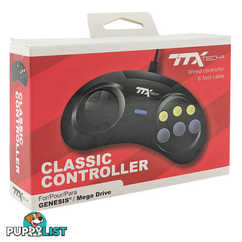 TTX SEGA Mega Drive (Genesis) 6 Button Wired Controller - TTX Tech - Retro Mega Drive Accessory GTIN/EAN/UPC: 849172011328