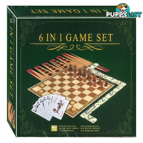 6 In 1 Game Set Board Game - Jedko Games - Tabletop Board Game GTIN/EAN/UPC: 6940483909176