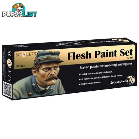 Scale75 Scalecolor Flesh Acrylic Paint Set for Miniatures - Scale75 - Tabletop Miniatures GTIN/EAN/UPC: 8412548222554