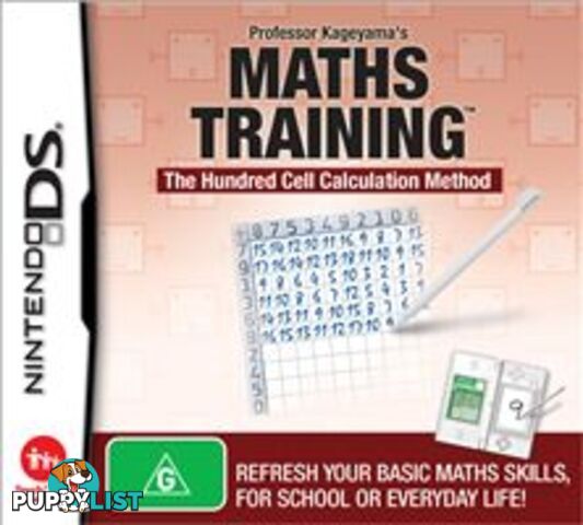 Maths Training [Pre-Owned] (DS) - Nintendo - P/O DS Software GTIN/EAN/UPC: 045496466176