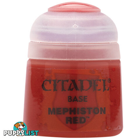 Citadel 12ml Base Paint (Mephiston Red) - Games Workshop - Tabletop Miniatures GTIN/EAN/UPC: 5011921026203