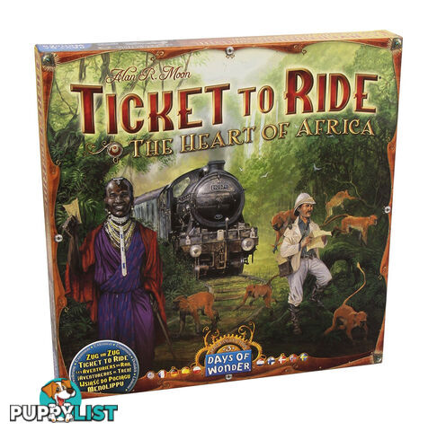 Ticket to Ride The Heart of Africa Expansion Board Game - Days of Wonder - Tabletop Board Game GTIN/EAN/UPC: 824968817742