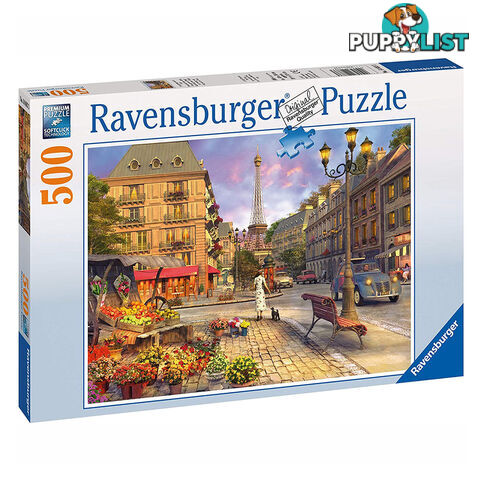 Ravensburger A Walk Through Paris 500 Piece Jigsaw Puzzle - Ravensburger - Tabletop Jigsaw Puzzle GTIN/EAN/UPC: 4005556146833