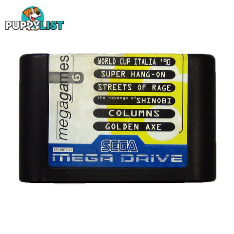 Mega Games 6 Yellow [Pre-Owned] (Mega Drive) - SEGA 44 - Retro Mega Drive Software