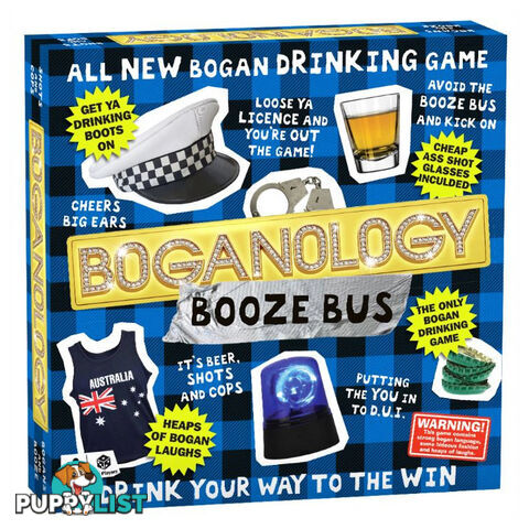 Boganology Booze Bus Board Game - The Fantastic Factory - Tabletop Board Game GTIN/EAN/UPC: 9339111010761