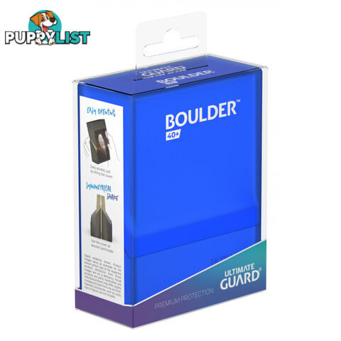 Ultimate Guard Boulder 40+ Standard Size Deck Case (Sapphire) - Ultimate Guard - Tabletop Trading Cards Accessory GTIN/EAN/UPC: 4056133017688