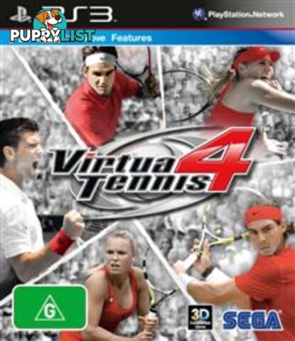 Virtua Tennis 4 [Pre-Owned] (PS3) - SEGA - Retro P/O PS3 Software GTIN/EAN/UPC: 5055277010899