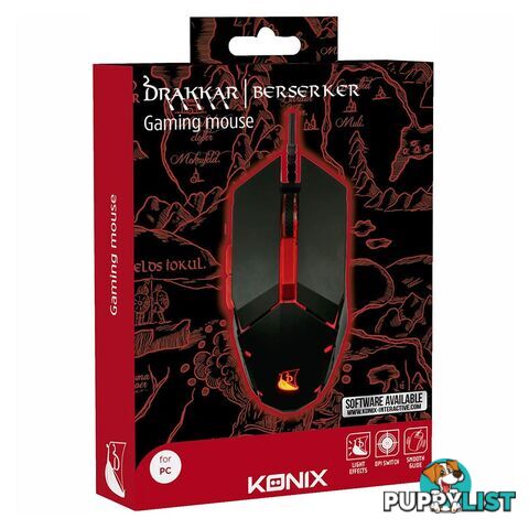 Konix Drakkar Berserker Gaming Mouse - Konix - PC Accessory GTIN/EAN/UPC: 3328170269858