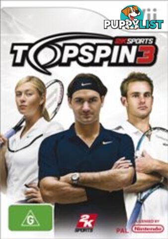 Top Spin 3 [Pre-Owned] (Wii) - 2K Sports - P/O Wii Software GTIN/EAN/UPC: 5026555042383