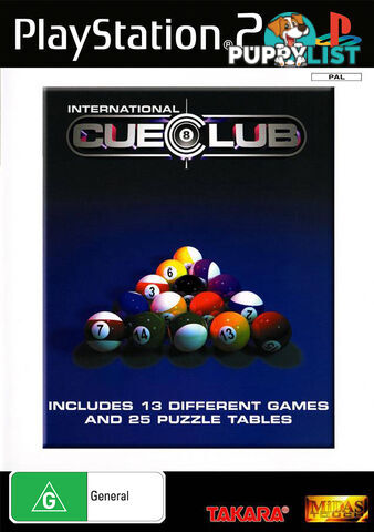 International Cue Club [Pre-Owned] (PS2) - Retro PS2 Software GTIN/EAN/UPC: 8713399013392