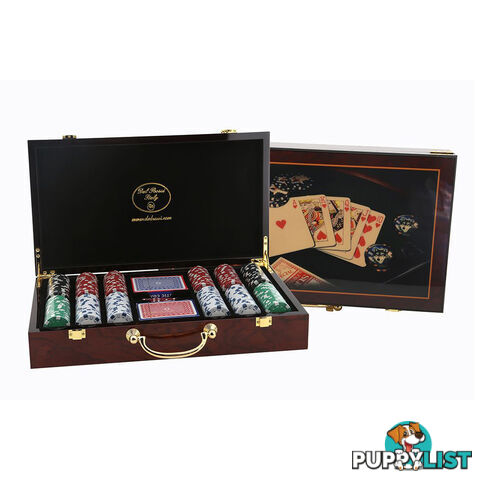 Dal Rossi Las Vegas Poker Set with Wooden Case - Dal Rossi Italy - Tabletop Board Game GTIN/EAN/UPC: 9331863002728