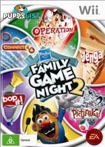 Hasbro Family Game Night 2 [Pre-Owned] (Wii) - Electronic Arts - P/O Wii Software GTIN/EAN/UPC: 5030941074247