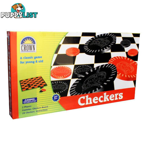 Crown Checkers Board Game - Crown Products - Tabletop Board Game GTIN/EAN/UPC: 9317762108013