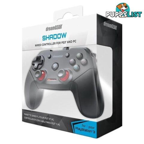 DreamGEAR Shadow Wired Controller for PS3 & PC - dreamGEAR - Retro PS3 Accessory GTIN/EAN/UPC: 845620038800