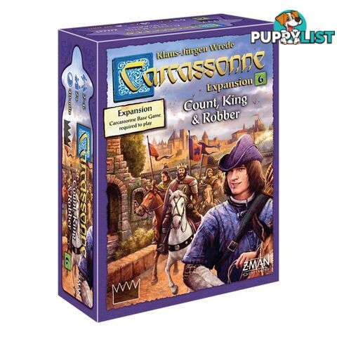 Carcassonne: Count, King & Robber Expansion 6 Board Game - Z-Man Games - Tabletop Board Game GTIN/EAN/UPC: 841333104351