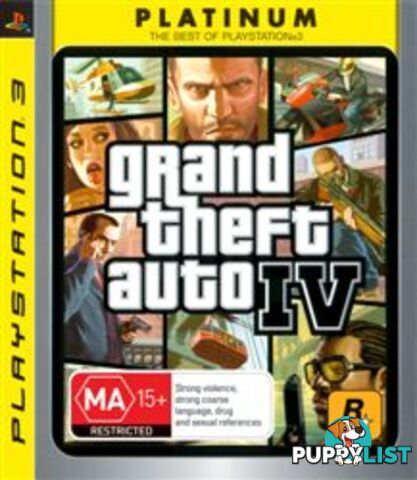 Grand Theft Auto IV [Pre-Owned] (PS3) - Rockstar Games - Retro P/O PS3 Software GTIN/EAN/UPC: 5026555400268