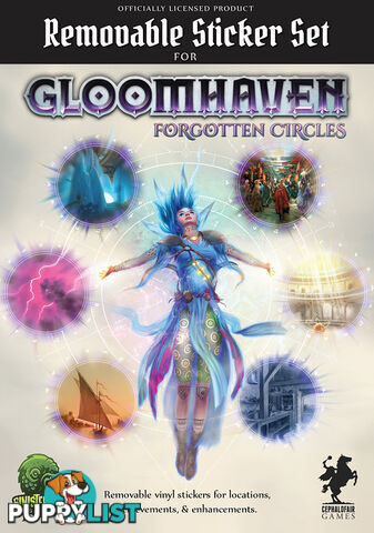 Gloomhaven Forgotten Circles Removable Sticker Set - Sinister Fish Games - Tabletop Board Game GTIN/EAN/UPC: 604565193629