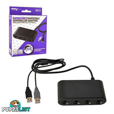 TTX Tech Gamecube Compatible Controller Adapter for Wii U - TTX Tech NXGC-764 - Retro GameCube Accessory GTIN/EAN/UPC: 849172004764