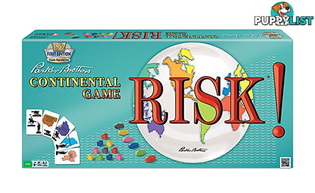 Risk! 1959 First Edition Classic Board Game - Hasbro Gaming - Tabletop Board Game GTIN/EAN/UPC: 714043011212