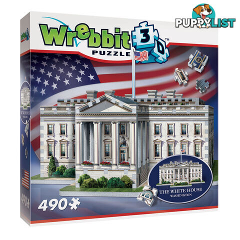 Wrebbit 3D The White House 490 Piece Jigsaw Puzzle - Wrebbit Puzzles - Tabletop Puzzle Game GTIN/EAN/UPC: 665541010071