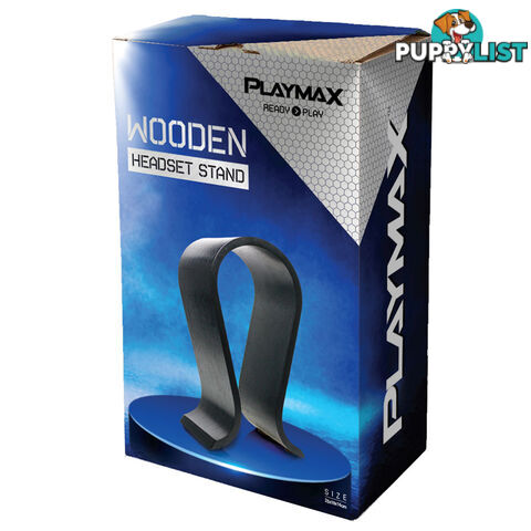 Playmax Wooden Headset Stand (Black) - Playmax - Headset GTIN/EAN/UPC: 9312590160738