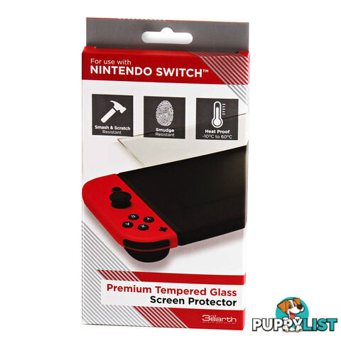 Nintendo Switch Premium Tempered Glass Screen Protector - 3rd Earth - Switch Accessory GTIN/EAN/UPC: 7120386295272