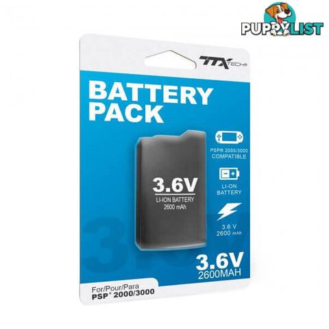 TTX Tech Rechargeable Battery Pack for PSP 2000 - TTX Tech - PSP Accessory GTIN/EAN/UPC: 849172012455