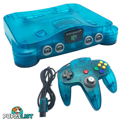 Nintendo 64 Ice Blue Console [Pre-Owned] - Nintendo N64CONSOLEIB - Retro N64 Console