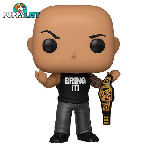 WWE The Rock with Championship Belt POP! Vinyl - Funko - Merch Pop Vinyls GTIN/EAN/UPC: 889698567756