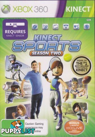 Kinect Sports Season 2 [Pre-Owned] (Xbox 360) - Microsoft Studios - P/O Xbox 360 Software GTIN/EAN/UPC: 885370318555