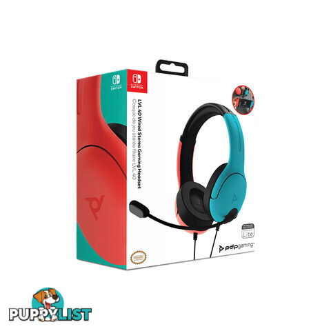 PDP LVL40 Wired Stereo Gaming Headset (Color Block) for Nintendo Switch - PDP - Switch Accessory GTIN/EAN/UPC: 708056066826