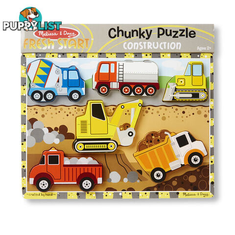 Melissa & Doug Construction Chunky Jigsaw Puzzle - Melissa & Doug - Toys Games & Puzzles GTIN/EAN/UPC: 000772037266