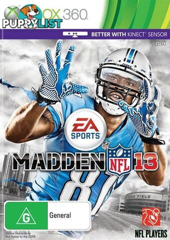 Madden NFL 13 [Pre-Owned] (Xbox 360) - Electronic Arts - P/O Xbox 360 Software GTIN/EAN/UPC: 5030941107709