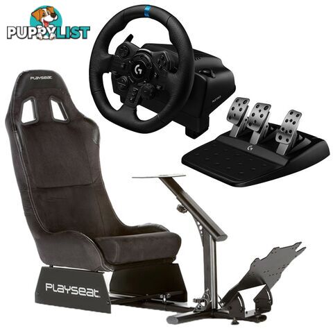 Playseat Alcantara Racing Seat + Logitech G923 Trueforce Sim Racing Wheel for PS4, PS5 & PC - Playseat - Racing Simulation GTIN/EAN/UPC: 8717496871480