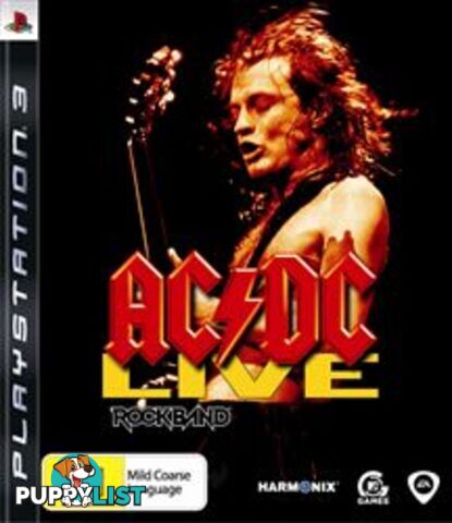 AC/DC Live: Rock Band [Pre-Owned] (PS3) - MTV Games - Retro P/O PS3 Software GTIN/EAN/UPC: 5030941072465