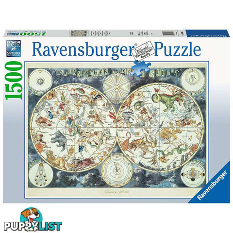 Ravensburger World Map of Fantastic Beasts 1500 Piece Jigsaw Puzzle - Ravensburger - Tabletop Jigsaw Puzzle GTIN/EAN/UPC: 4005556160037