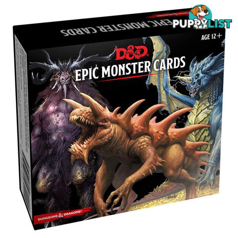 Dungeons & Dragons Epic Monster Cards - Gale Force Nine - Tabletop Role Playing Game GTIN/EAN/UPC: 9780786966950